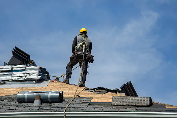 Professional Roof Replacement technician working in Moosic, PA